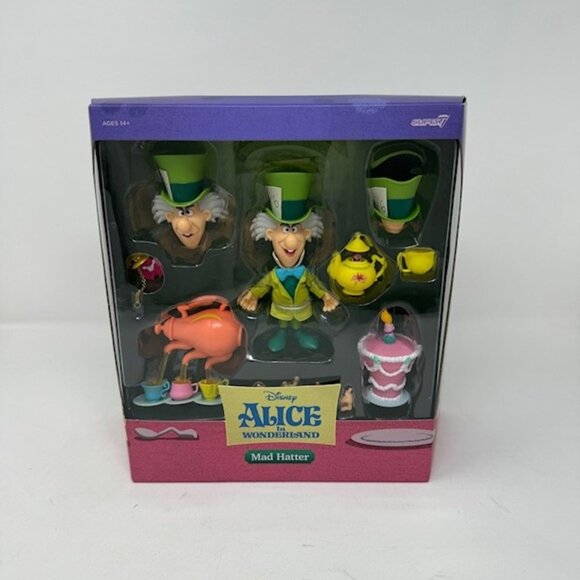 Super 7 Disney Ultimates Mad Hatter Alice in Wonderland Action Figure - Picture 1 of 6